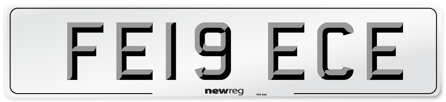 FE19 ECE Number Plate from New Reg